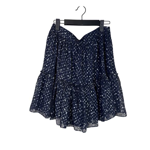 Kate Spade Skirt 6 Blue Stars Flowy - Picture 1 of 8